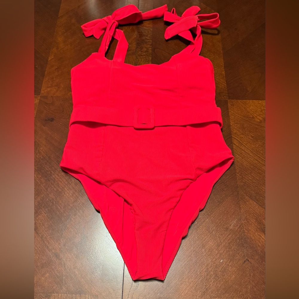Beach Riot Red One Piece Swimsuit - Picture 5 of 7